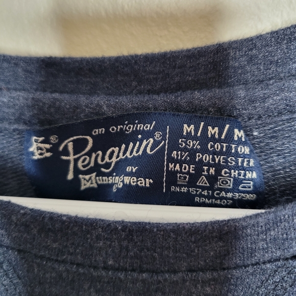 Original Penguin Blue Long Sleeve Medium - Picture 4 of 4